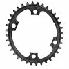 Absolute Black Oval 2x Asymmetric Shimano 9000/6800 110 BCD Chainring