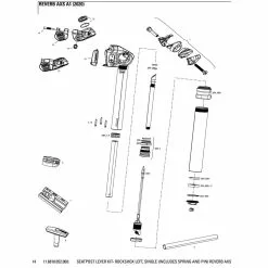 ROCKSHOX Left Seatpost Lever Kit For Reverb AXS